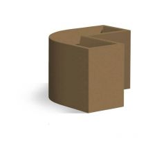 Fioriera Angolare Flowerpot Bronzo in Polimero Monacis Cm 160X35X50 h