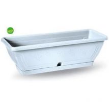 Cassetta 'venezia' con sottocassetta cm 40x19x16h colore bianca