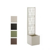 Fioriera ethica qta grafite 36x36 h 140 stefanpl