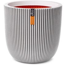 Capi - Vaso Da Fiori Sferico Europe - Groove Nl - 43 X 41 Cm - Avorio