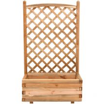 Fioriera pino impreg. c/grigliato 40x80x180h