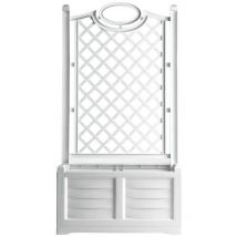 Fioriera pvc rettangolare 'separe'' colore bianco