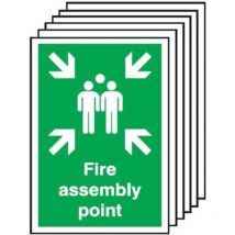 Sitesafe 300 x 250mm Fire Assembly Point - Rigid
