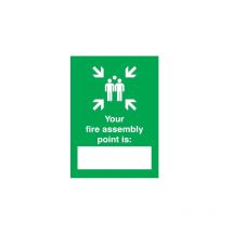 Your Fire Assembly Point is 420 x 297mm rg - Sitesafe