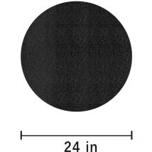 Fire Mat Fire Mat Outdoor Furnace Brazier Insulation Mat Black Round Fire Retardant 24 Inch