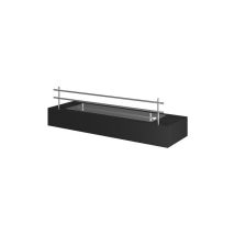 Outinfire - firebox 600 - Biocamino da appoggio nero opaco, inserto a bioetanolo tipo freestanding senza Vetro protettivo