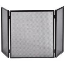Firefix - Funkenschutzgitter 45 x 50 cm schwarz Schutzgitter Ofenschutzgitter