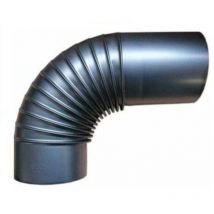 Ofenrohrbogen 90° ø 120mm mit Verlängerung gebläut Rohr Bogen Ofen Kamin - Firefix