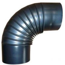 Ofenrohrbogen 90° ø 130 mm gebläut gerippt Rohr Bogen Ofen Kaminrohr - Firefix