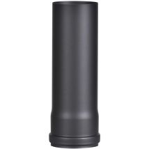 R100/2 - Tubo A Pellet In Acciaio Spesso 1,2 Mm, Diametro 100 Mm, Per Stufe A Pellet E Camini A Pellet, Senotherm, Nero, Lunghezza 250 Mm - Firefix