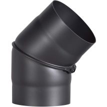 O110/5 R150/b45 - Tubo Per Stufa In Acciaio Spesso 2 Mm (tubo Fumo) Con Diametro Di 150 Mm, Per Stufe E Fuochi D'Artificio, Senotherm, Regolabile Da 0