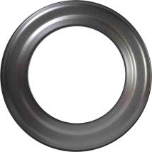 Firefix - RD150/R - Rosetta per canna fumaria da 2 mm di diametro, per stufe e fuochi di combustione, Senotherm, grigio scuro, rigida, colore: nero