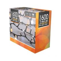 Festive - Firefly Lights - White & Warm White - 600 led Lights (P036975) - White , Warm White