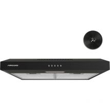 Firegas - Campana Extractora de 60 cm, Negro, campana extractora de recirculacion,3 Niveles de Potencia, Interruptor de Botón de Presión, Extractora