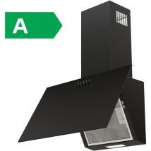 Cappa aspirante 60cm- Modalità di riciclo con filtro a carbone - Multi-filtrazione - 3 velocità - Nero [Classe energetica a] - Firegas