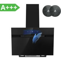 Firegas - Schräge Dunstabzugshaube 60cm, 680 M³/h, Energieklasse A+++, 9 Geschwindigkeitsstufen, Bldc Motor, Abluft & Umluft, Gestik- Und Touch-