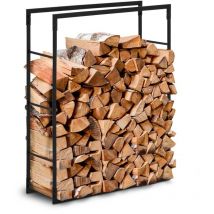 Hillvert - Firewood Rack 40 kg Steel Black