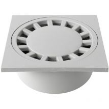 CHPP15G Chiusino Sifonato in Polipropilene, Grigio, 150x150 mm - First Plast