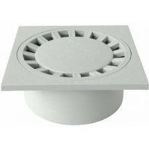 CHPVC30G Chiusino Sifonato in pvc, Grigio, 300x300 mm - First Plast