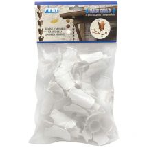 First Plast - RAIN1B Gocciolatoio Componibile Catena Pluviale. Colore bianco, 1 m