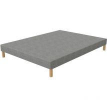First Sommier 160x200 Tapissier Gris