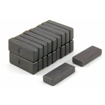 Magneti Ferrite Y10 Per Arti, Mestieri, Produzione Di Modelli, Fai -Da -Te e Hobby - 25mm x 10mm x 5,1mm Di Spessore - 0,41kg Di Tiro - Pacco Di 20