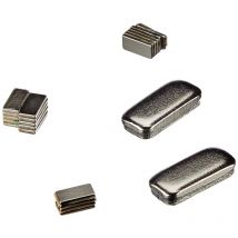 F1051NA-20, first4magnets F1051NA 10-20 x 5 x 1 mm di spessore, autoadesiva, magnete al neodimio N42, 0,6 kg forza 20 tenendo - First4magnetstm