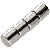F674-4 Diametro x 10 mm di Spessore N42 magneti al neodimio – 3,9 kg di trazione (Confezione da 4) - First4magnetstm