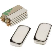 First4magnets – trarre f330na -10 Colla N42 Neodym, – 1,6 kg, Nord, Confezione con 10 Spessi in Metallo, Argento, 20 x 6 x 1,5 mm, 25 x 10 x 3 cm