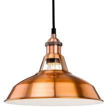 Firstlight Albany - Sospensione a soffitto a cupola a 1 luce Rame spazzolato, E27