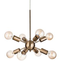 Firstlight Products - Firstlight Alfa - Luminaire suspendu à 8 bras multiples en laiton antique, E27