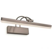 Firstlight - Applique led a 1 luce per quadri - 8w in acciaio spazzolato
