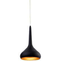 Firstlight Bar - Lampada a sospensione a led a 18 luci nera, interno dorato