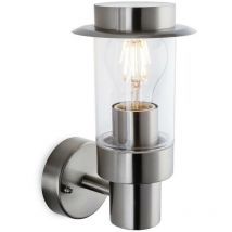 Firstlight Darwin Applique da Esterno Moderna Acciaio Inox IP44, E27