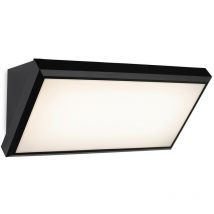 Firstlight Products - Firstlight Nitro Applique led en résine noire avec diffuseur en polycarbonate blanc IP65