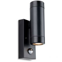 Firstlight Products - Firstlight Ravel Up Down Resin 2 Light Wall with pir Black IP54