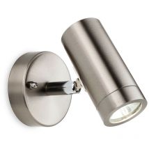 Firstlight Sprint - Faretto led 1 luce da parete per esterno singolo in acciaio inox IP44