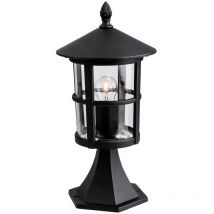 Firstlight Stratford - Lampioncino da Esterno 1 Luce Pilastro Nero IP44, E27