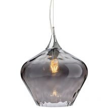 Firstlight Products - Firstlight Titan Dome Pendelleuchte Chrom mit Rauchglas