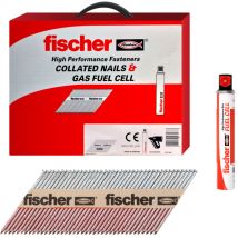 Fischer - 51 x 2.8 Ring Stainless Steel Nails With Gas Qty 1100