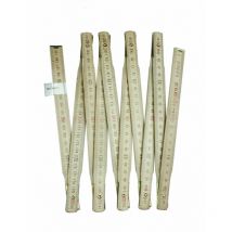 Metro pieghevole da carpentiere in legno, 2 m - Fischer Darex