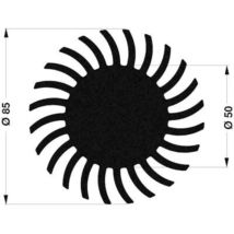 Fischer Elektronik 10103906 Sk 572 20 Me Dissipatore Per Led 2.47 K/w (ø X A) 85 Mm X 20 Mm