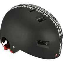 Fischer Ragazzi bmx Track Casco da bicicletta, Ragazzo, bmx Track, nero-bianco, l/xl