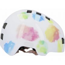 Helm Kinder Plus Splash xs/s weiß/bunt Fahrradhelm - Fischer Fahrrad
