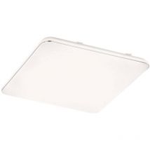 Lampada da soffitto plafoniera da ufficio bianca led 3 livelli dimmer lampada quadrata da soggiorno, metallo, 1x led 49 w 5100 lm 3000K bianco caldo,