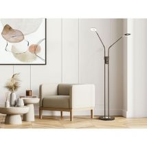 Led Stehlampe dent Schwarz 2 flammig mit Dimmer - Höhe 150cm