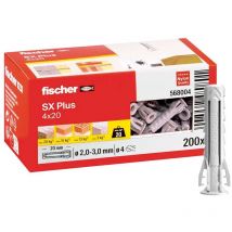 Caja de: 50 Uds. Taco Fischer Sx Plus 8Mm Largos (4 anclajes)