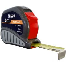 TV5M-SR - Mètre ruban de classe i avec boîtier en abs et poignée en caoutchouc tri-lok (5x25) - Fisco