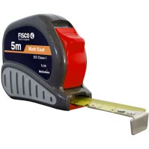 Mètre Ruban Fisco Avec Boîtier Abs Et Ruban En Acier Trempé De 10 M X 25 Mm, Classe I.