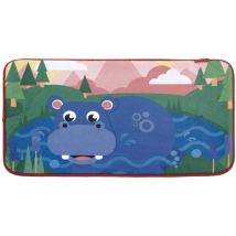 Tapis super doux pour la chambre motif Hippopotame - 45x75cm